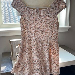 Girls Flower Printed dress with shorts, 13/14 size